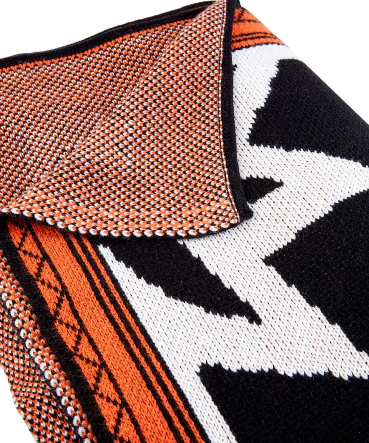 Beautifully Geo Reversible Knitted Throw