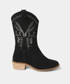 Belvedere Embroidered Suede Boots