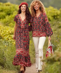 Boho Babe Border Print Dress