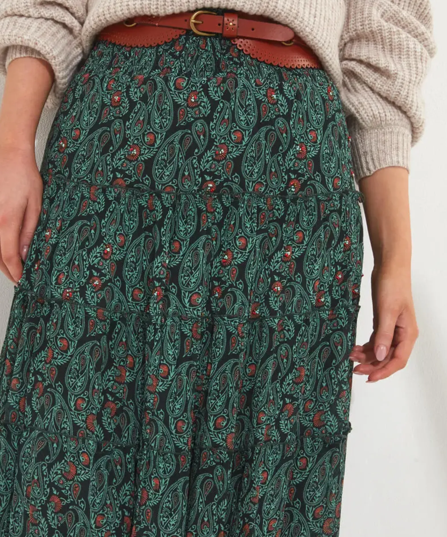 Boho Days Beaded Skirt