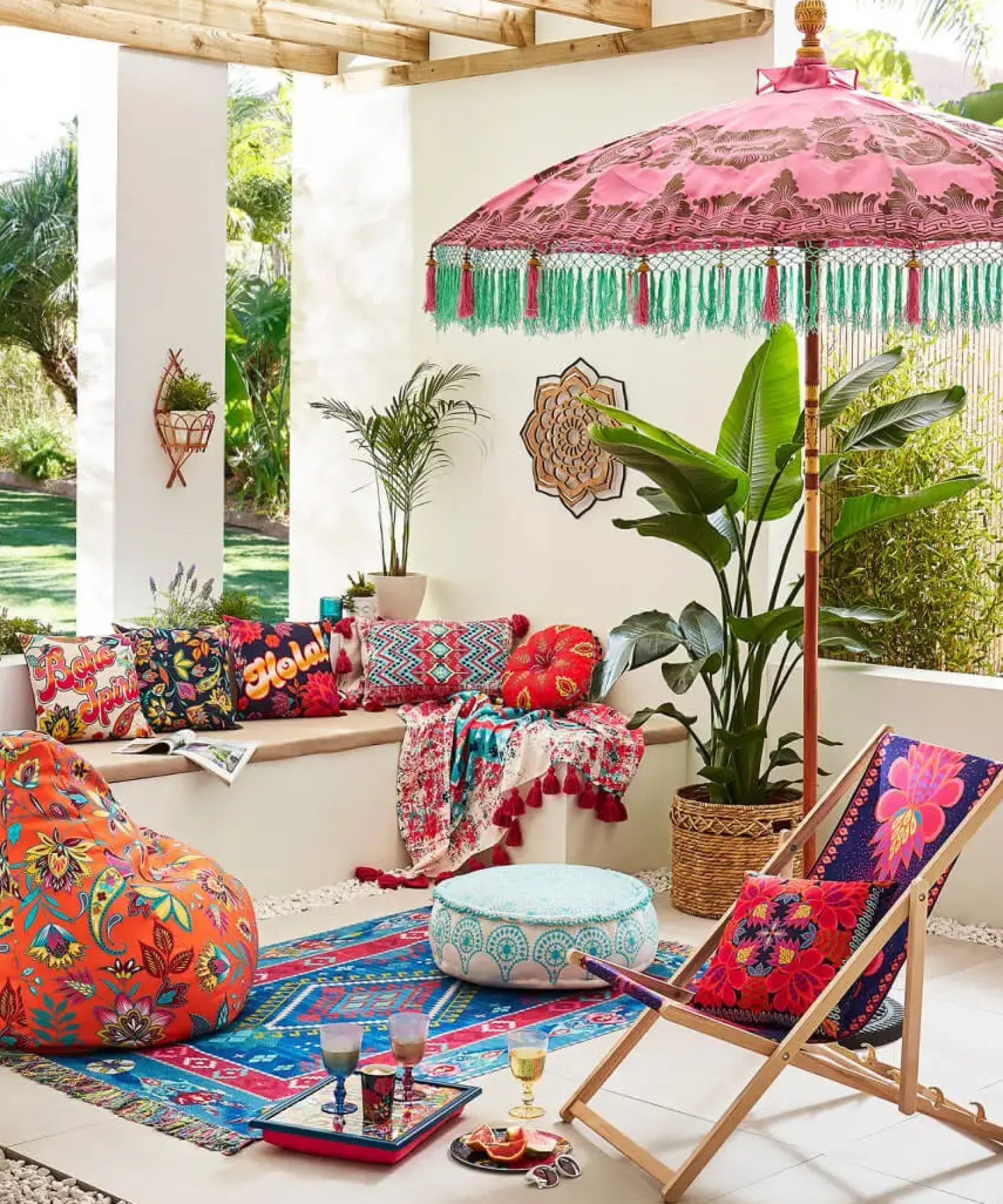 Boho Spirit Reversible Outdoor Cushion