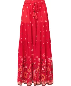 Border Print Skirt