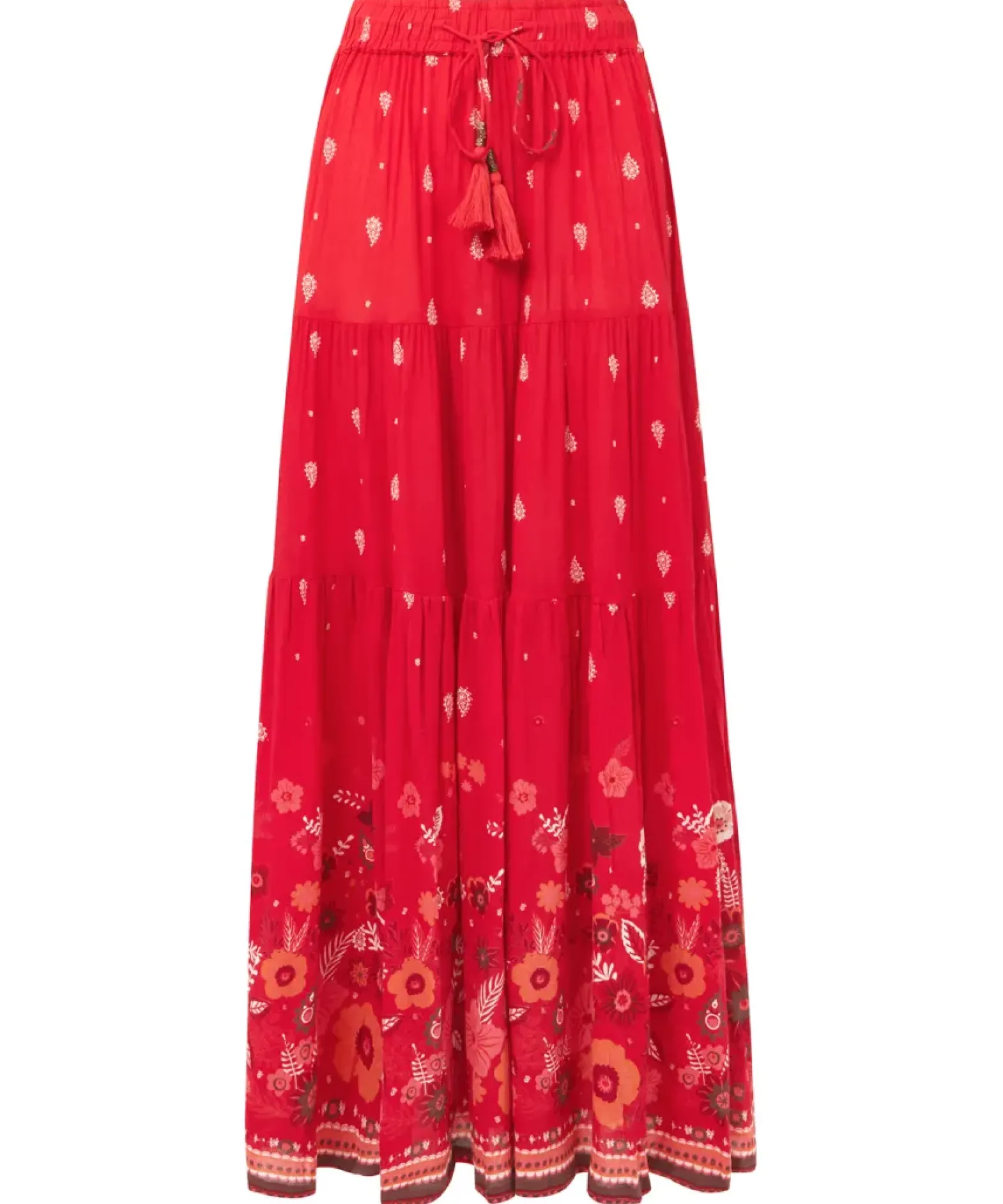 Border Print Skirt