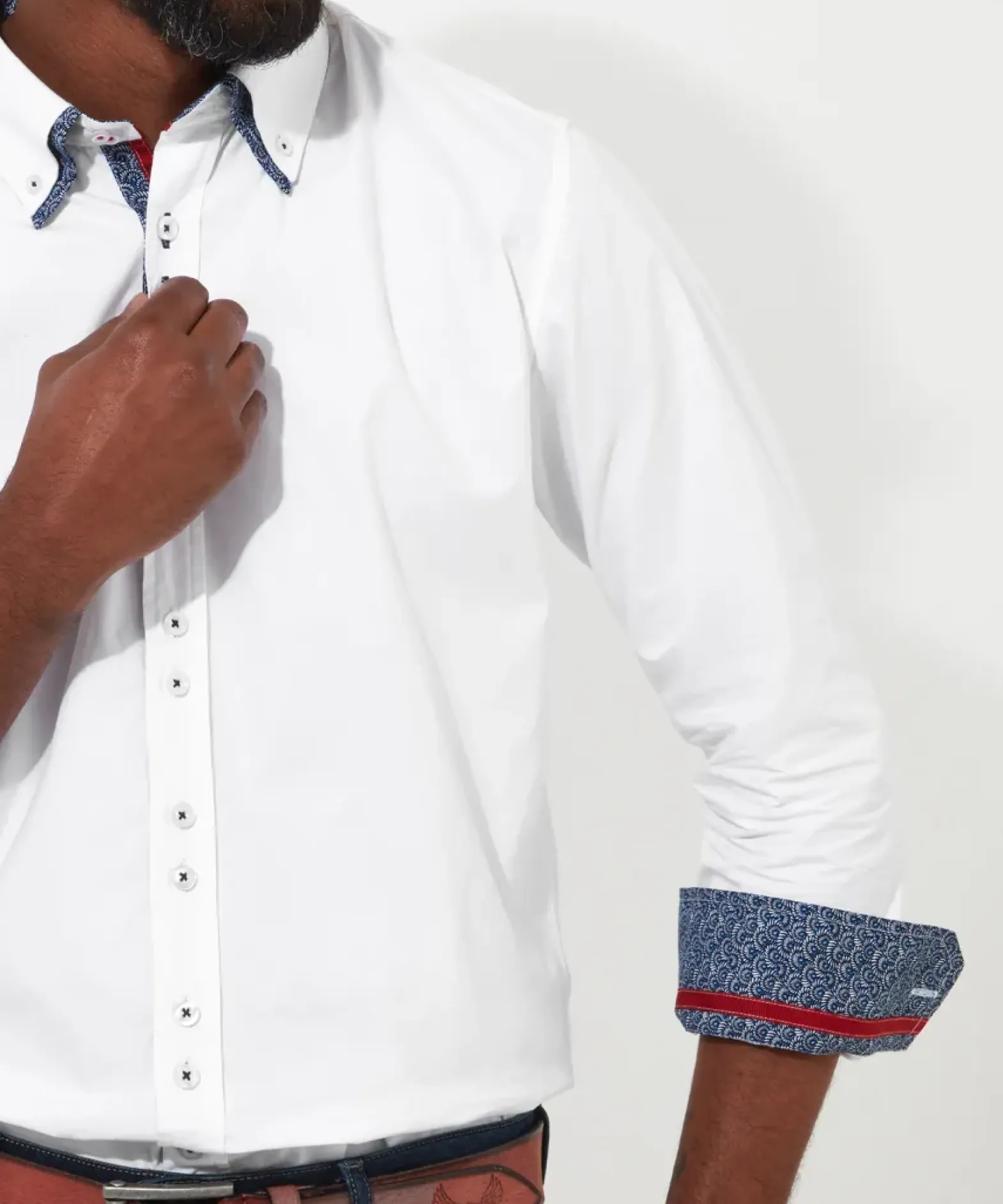 Charming Double Collar Shirt