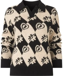 Check Mate Collared Jumper