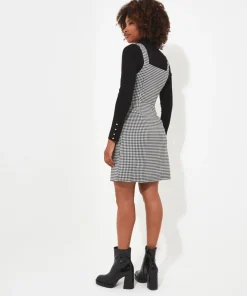 Daring Dogtooth Dress