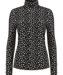 Ditsy Floral Roll Neck