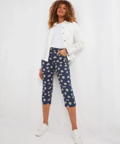 Dots And Daisies Crop Trousers