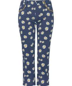 Dots And Daisies Crop Trousers