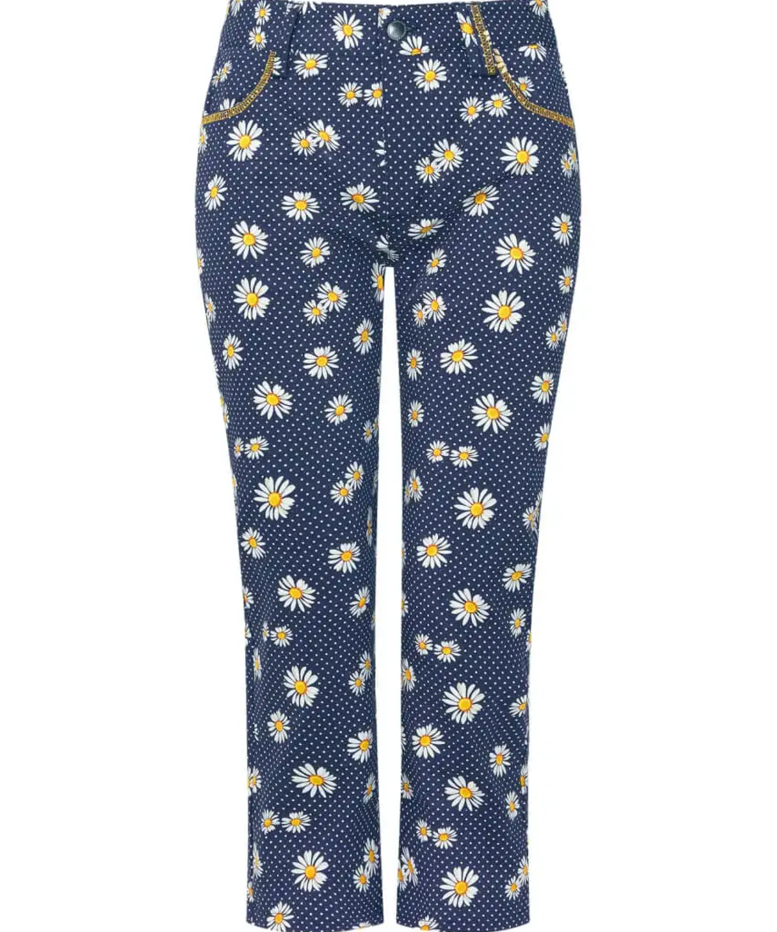 Dots And Daisies Crop Trousers
