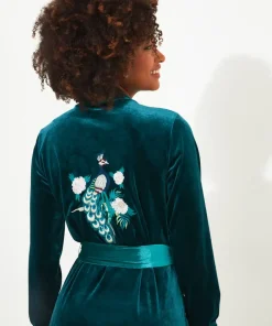 Embroidered Dressing Gown