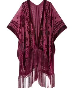 Evening Song Devore Kimono