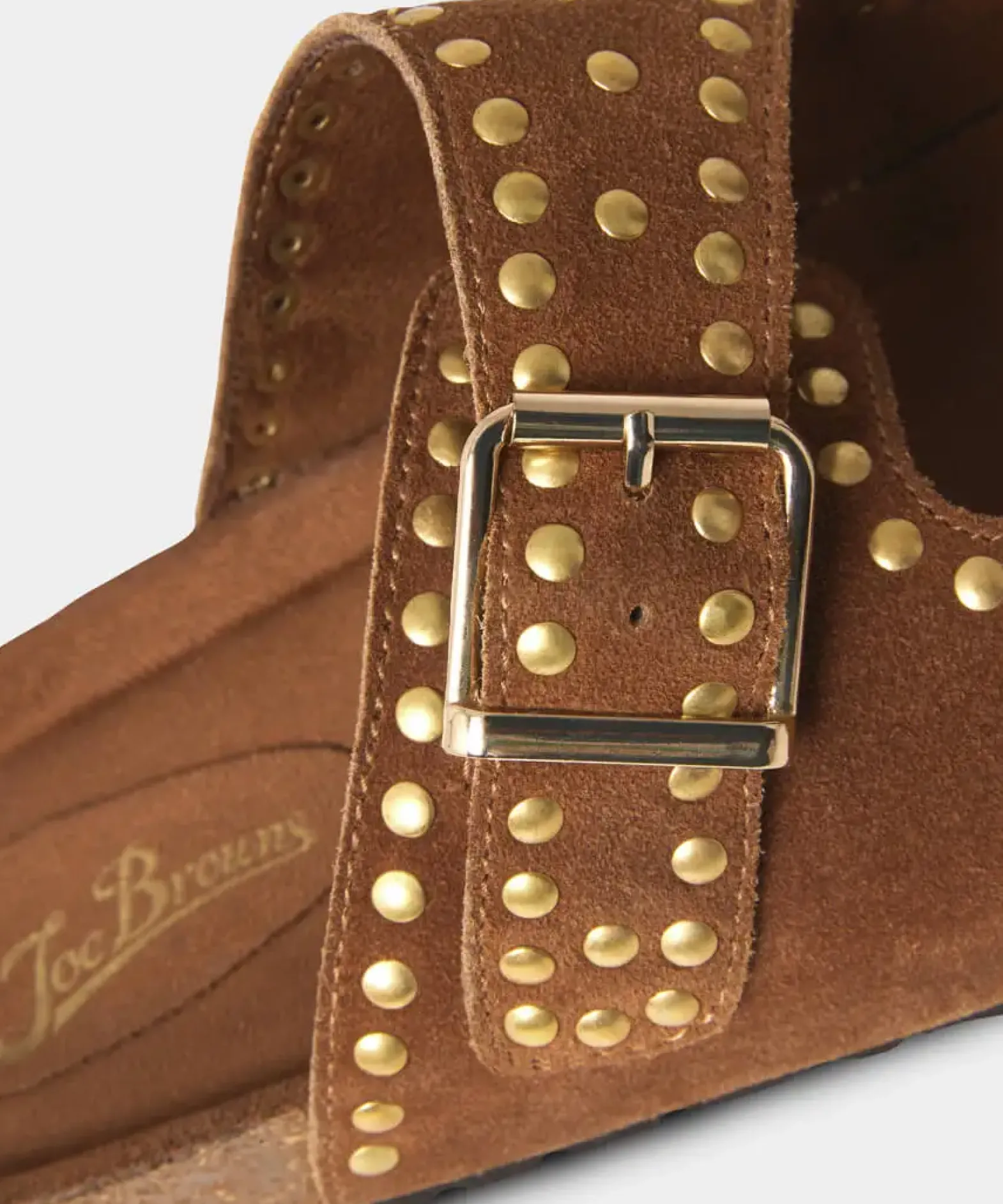 Feeling Free Suede Studded Sandals