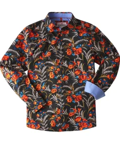Fiery Fun Floral Shirt