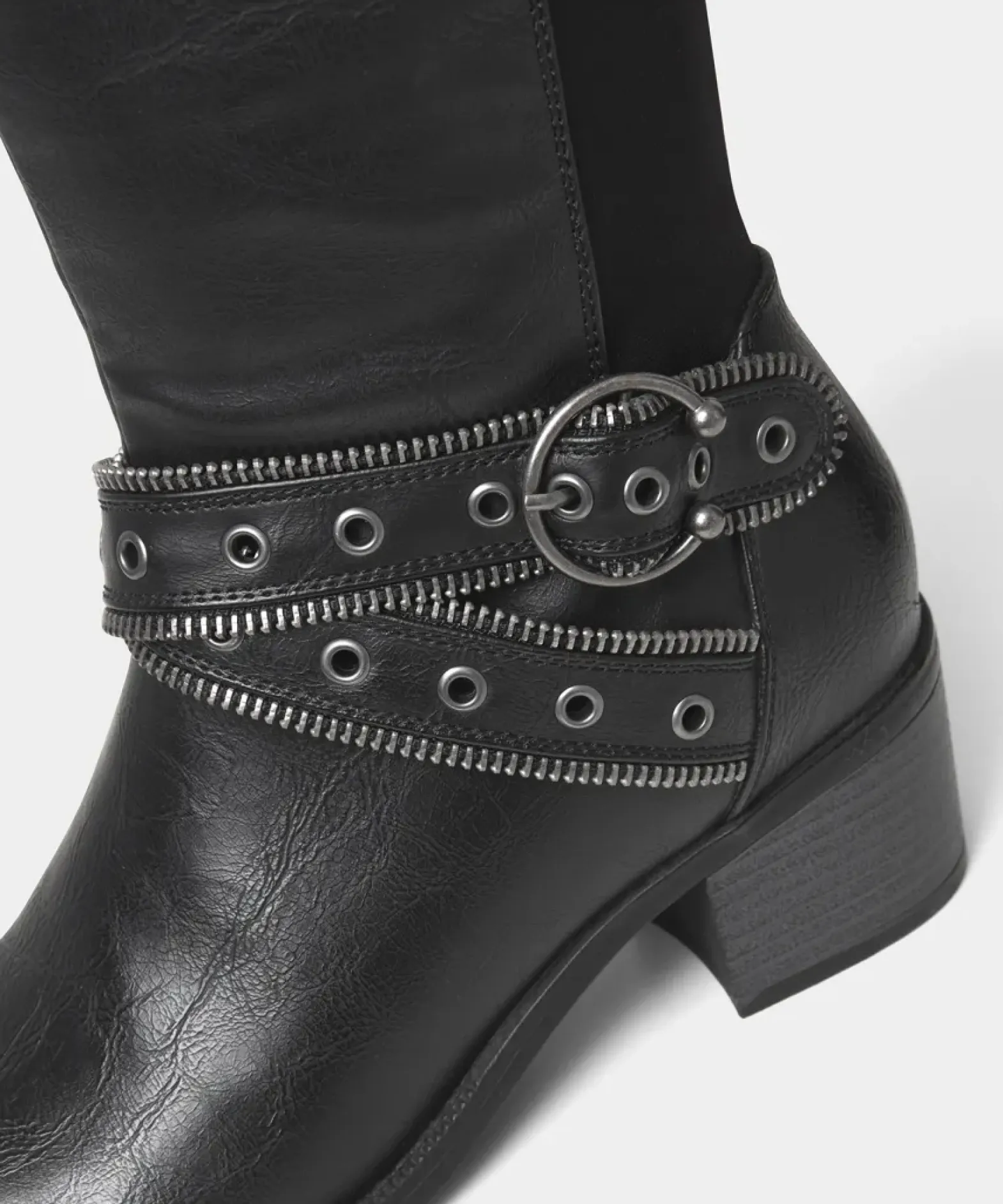 Free Rebel Zip Detail Boots