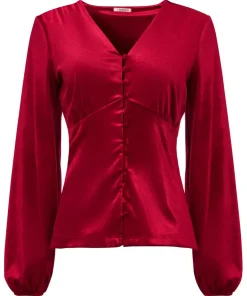 Gorgeous Velour Button Top