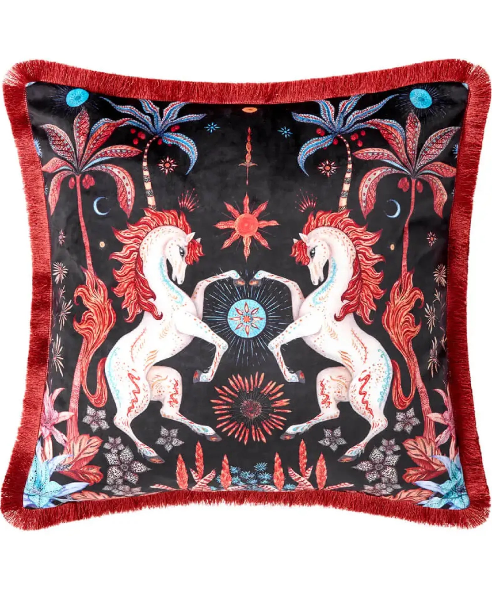 Hypnotic Horses Reversible Cushion