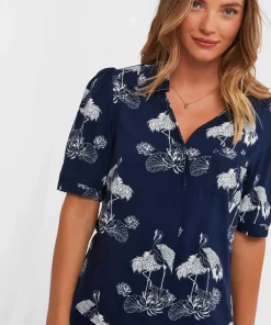 Intriguing Crane Boutique PJ Top