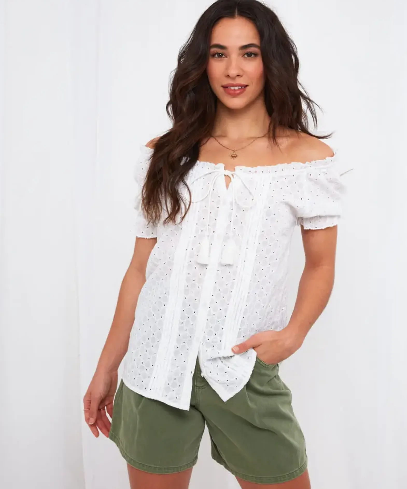 Joyful Broderie Blouse
