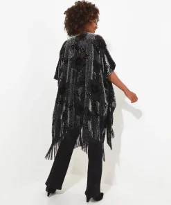Lara Burn Out Tassel Kimono