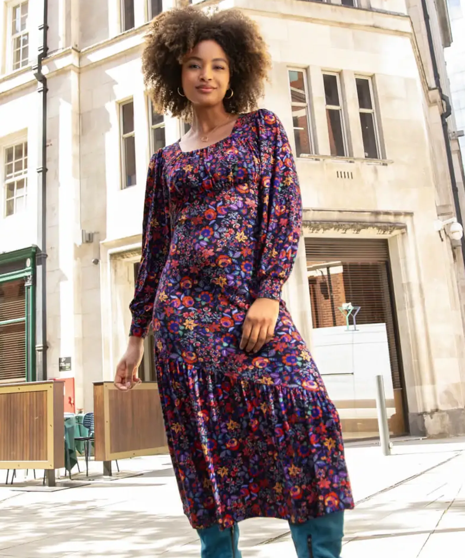 Lola Floral Jersey Dress