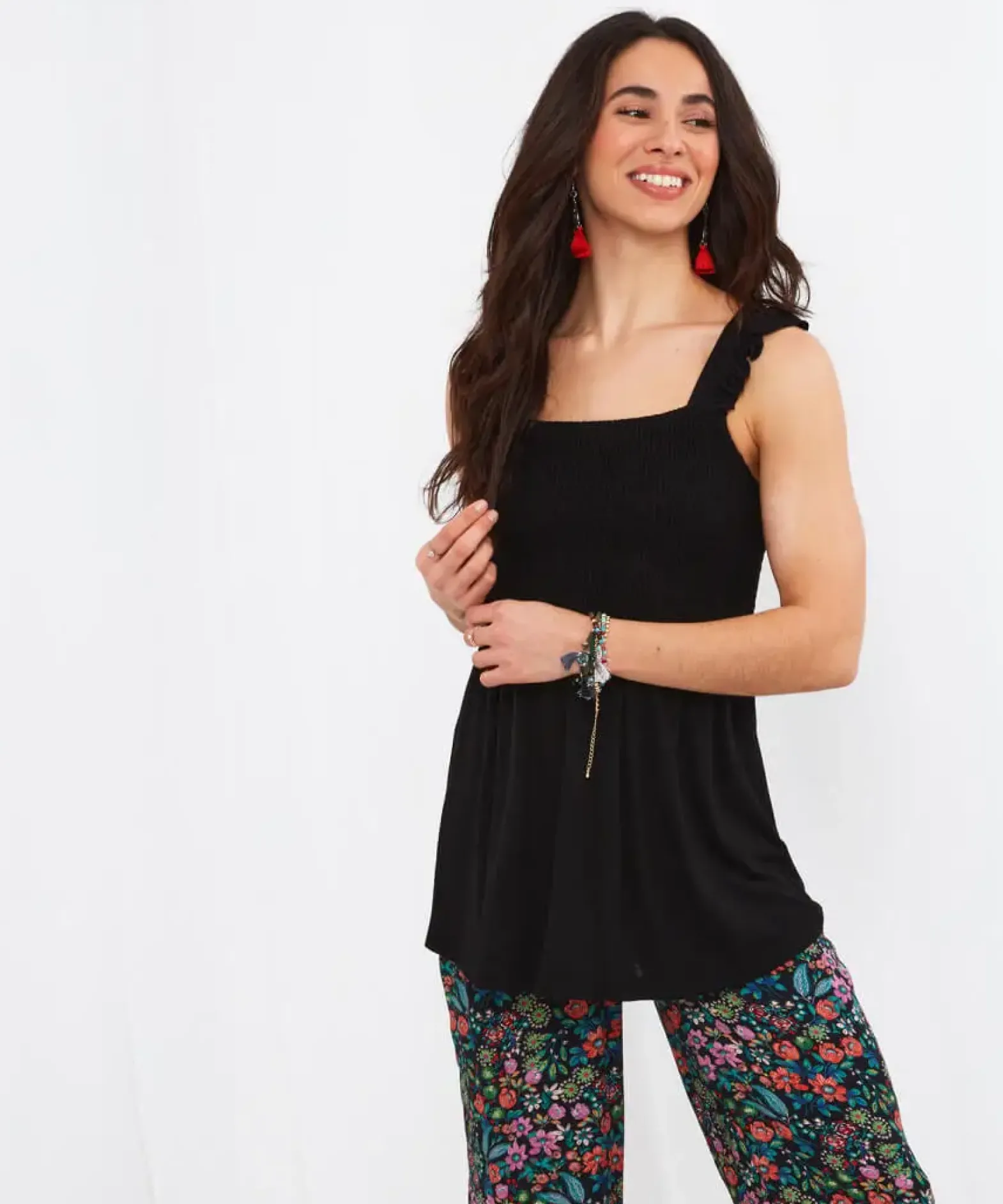Lovely Shirred Top