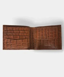 Men's Croc Buff Calf Leather Wallet