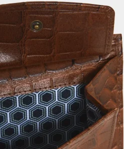 Men's Croc Buff Calf Leather Wallet