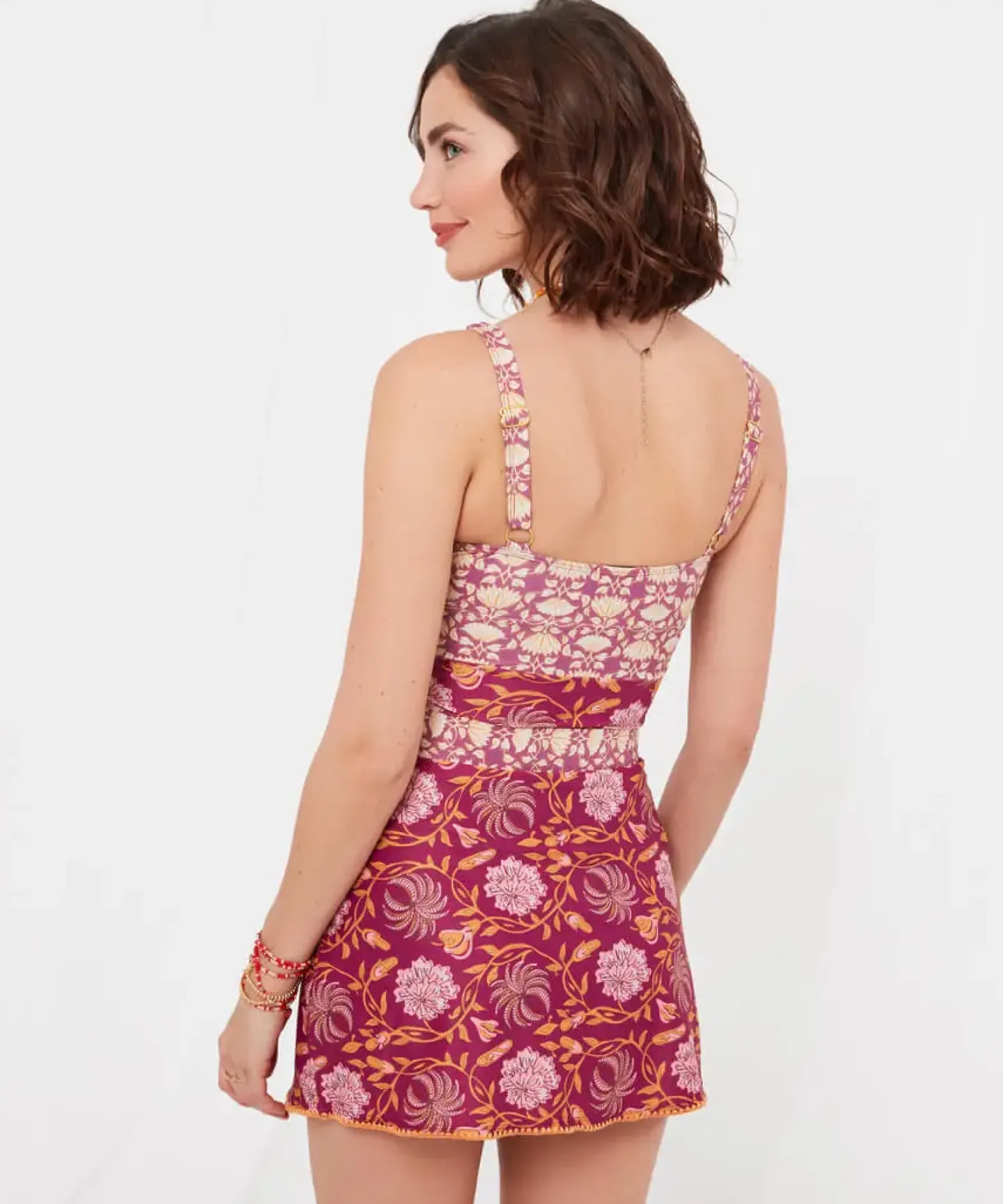 Mexicano Boho Swim Skirt and Brief Set
