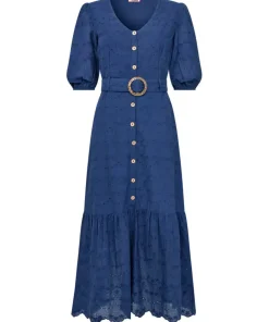 Molly Broderie Belted Dress