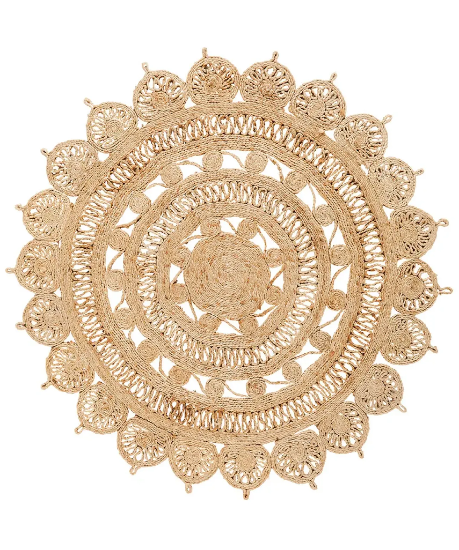 Natural Jute Circular Rug