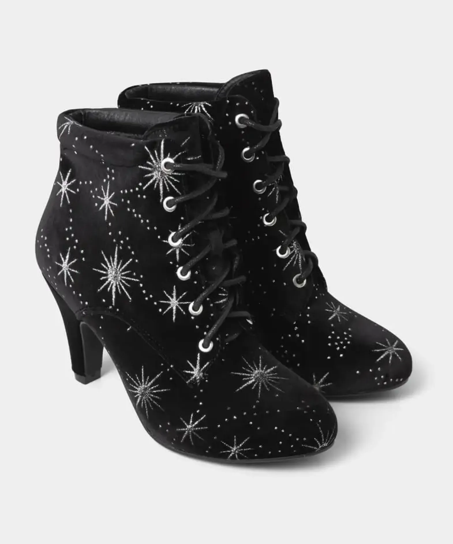 Night Star Velvet Bootees