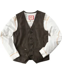 No Limits Leather Waistcoat