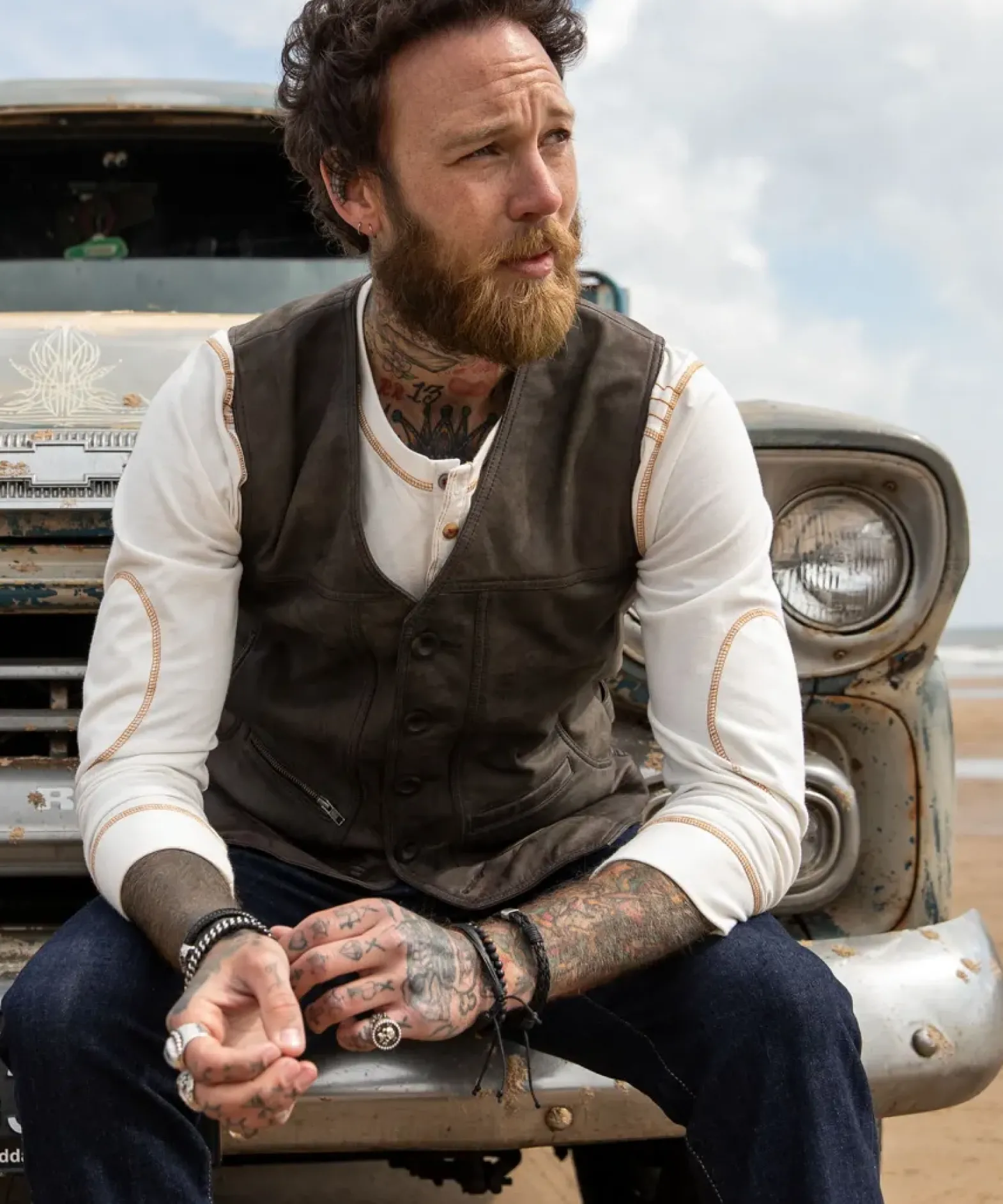 No Limits Leather Waistcoat