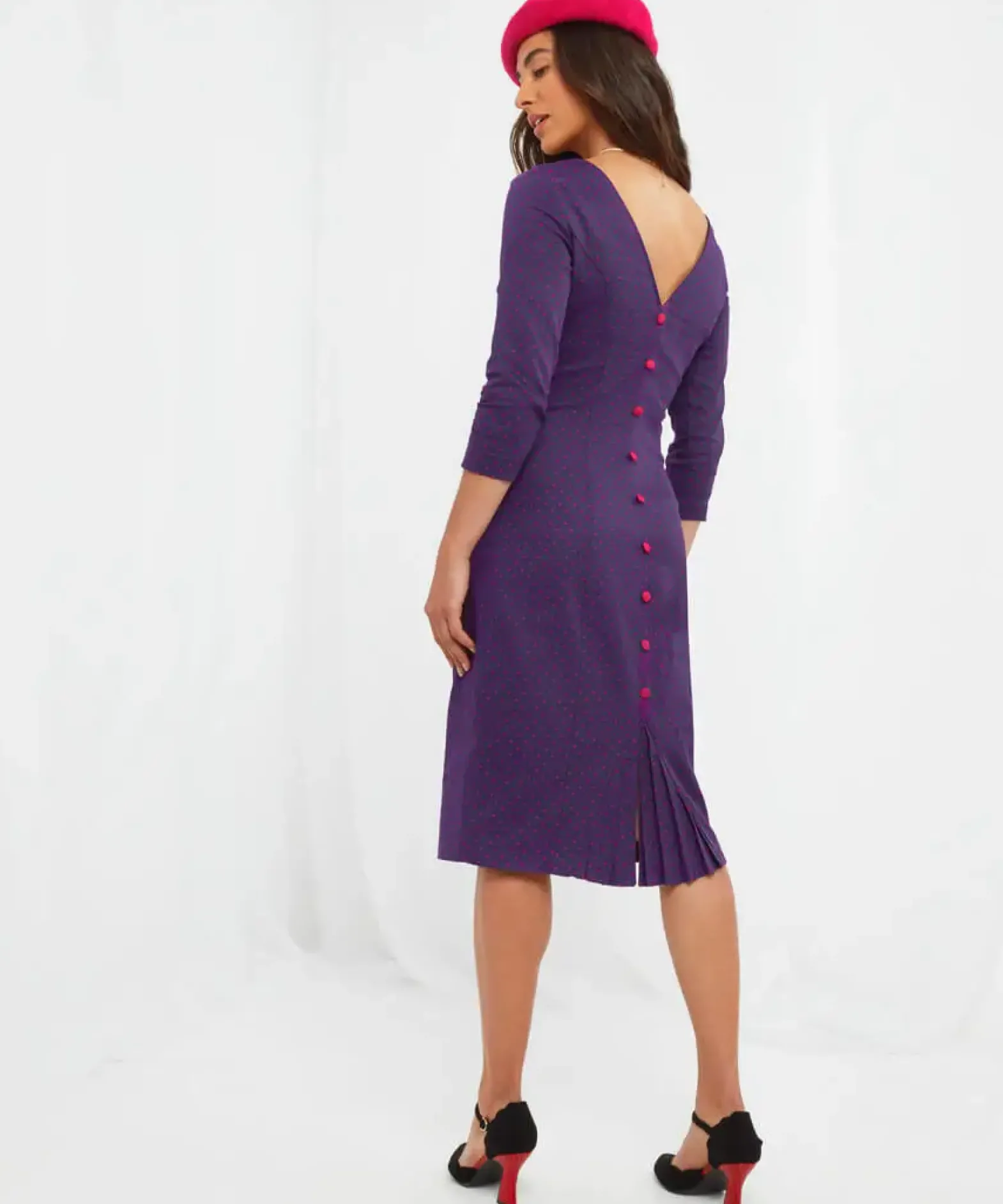 Oh So Vintage Button Back Dress