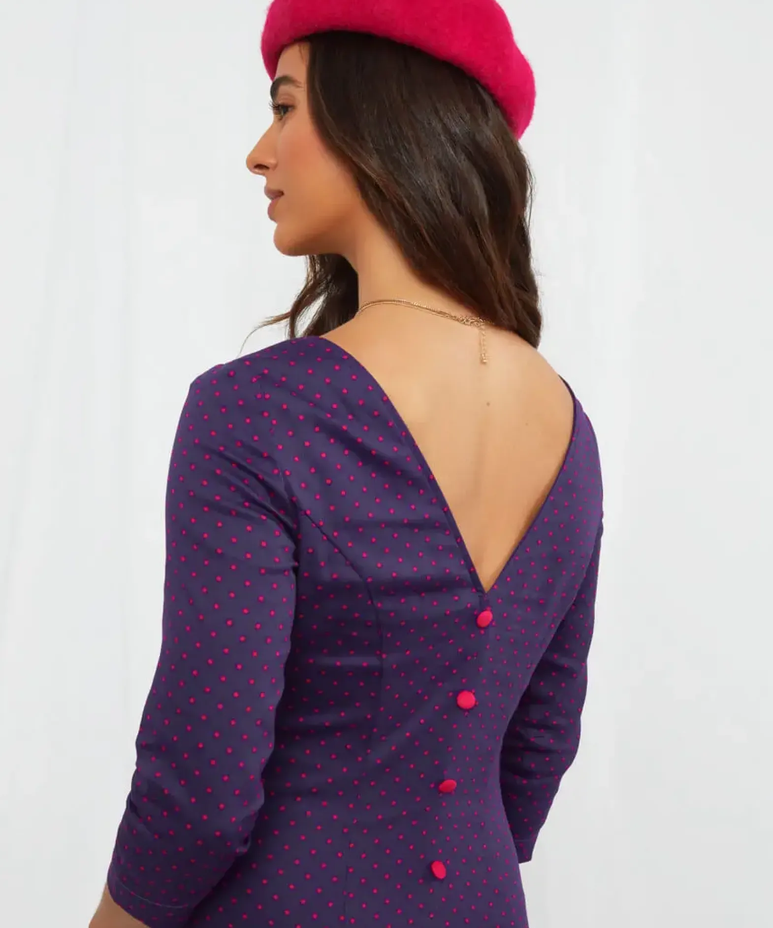 Oh So Vintage Button Back Dress