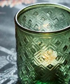 Pack Of 4 Recycled Glass Tealight Holders