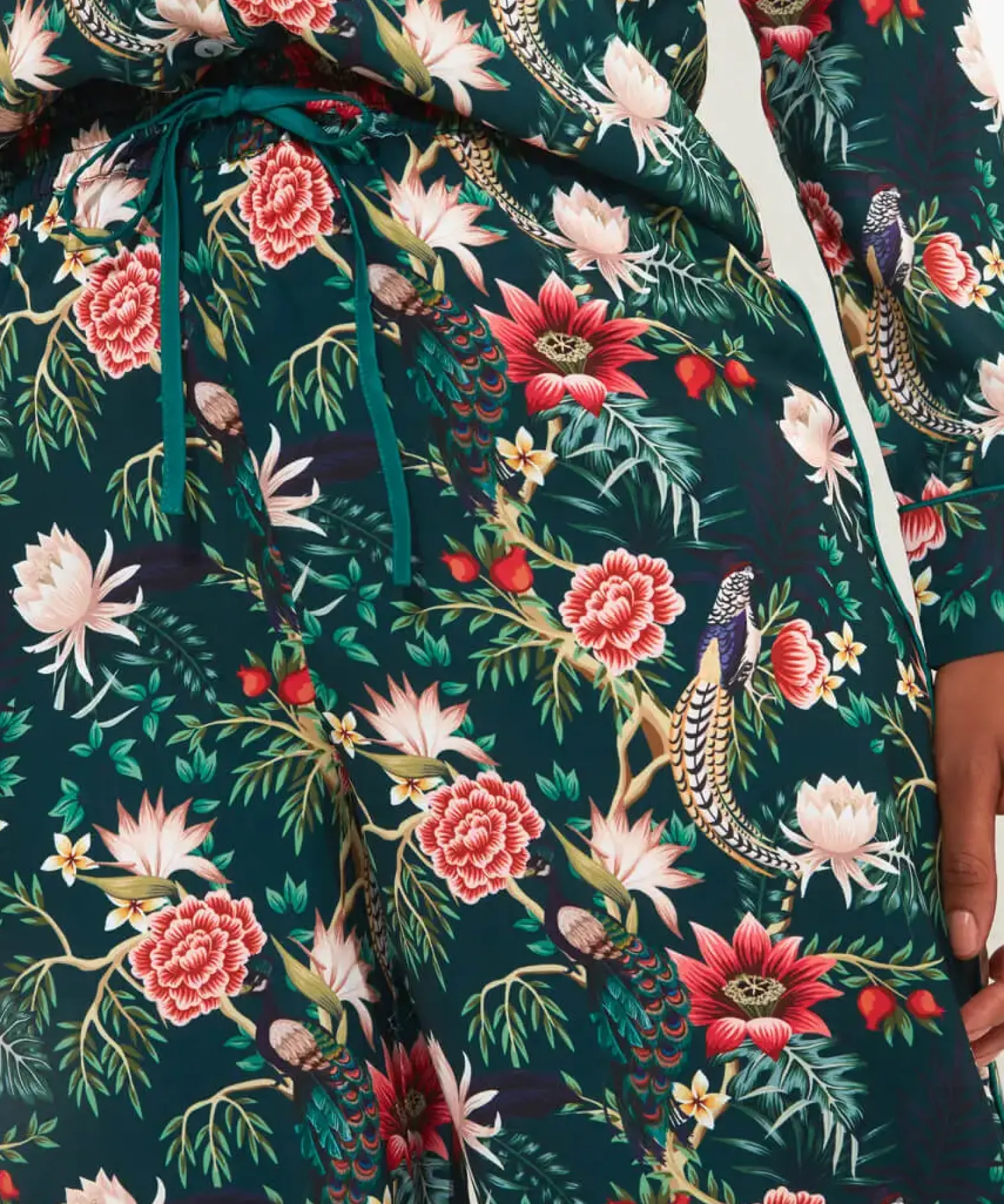 Peacock Print Pyjama Bottoms