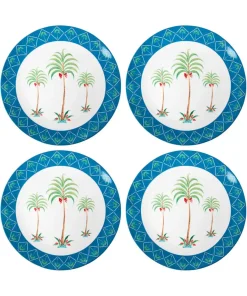 Perfect Palm Set Of 4 Dinner Plates