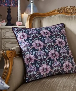 Poised Peacocks Reversible Cushion