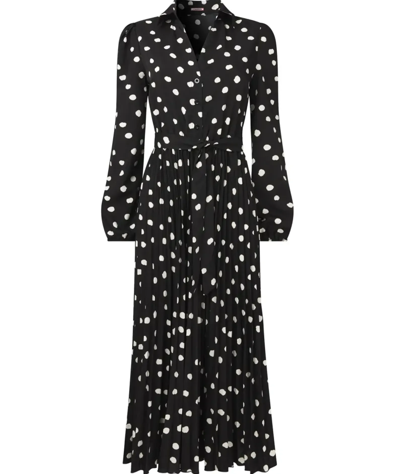 Polly Spot Pleat Dress