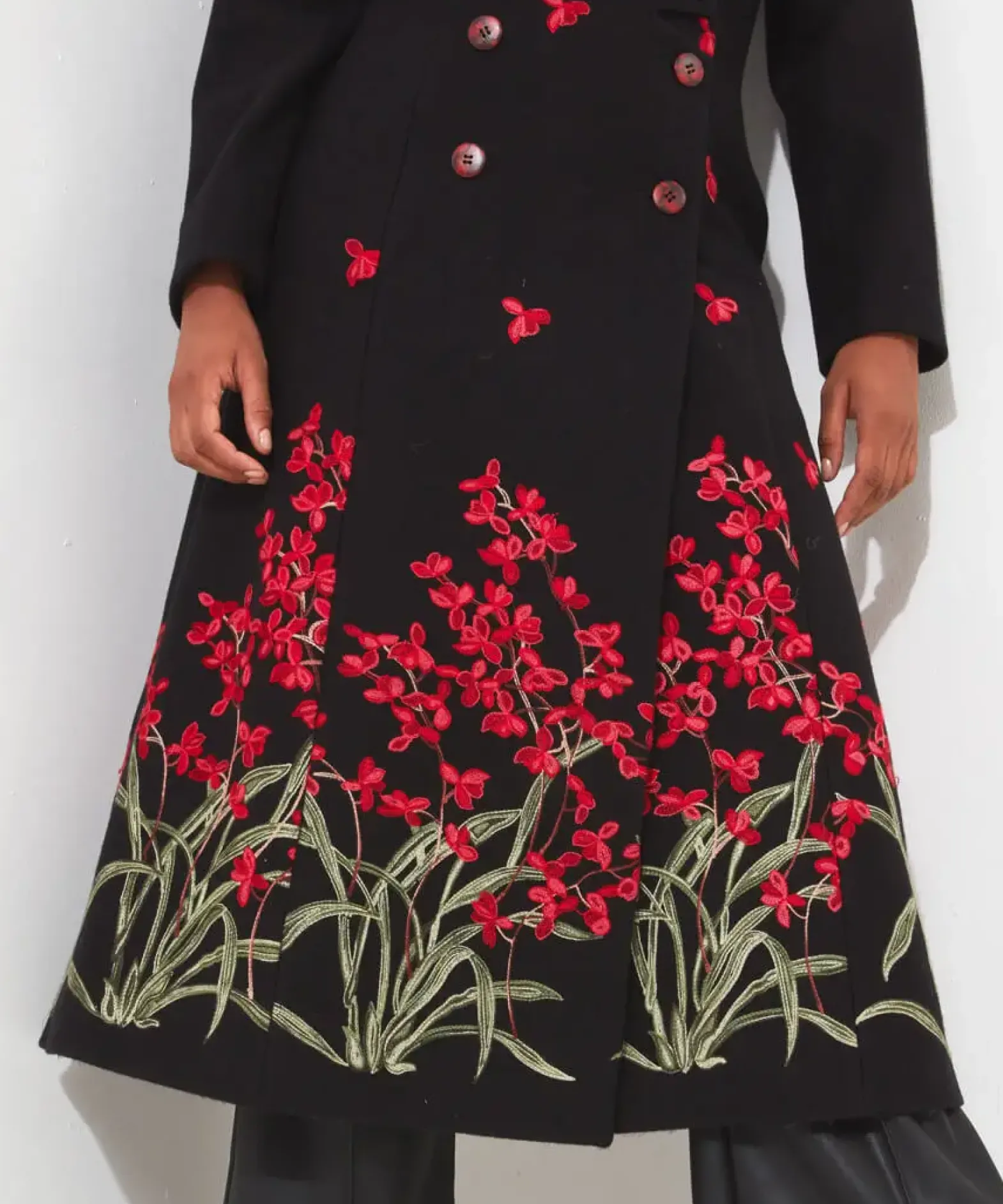 Red Roses Boutique Coat