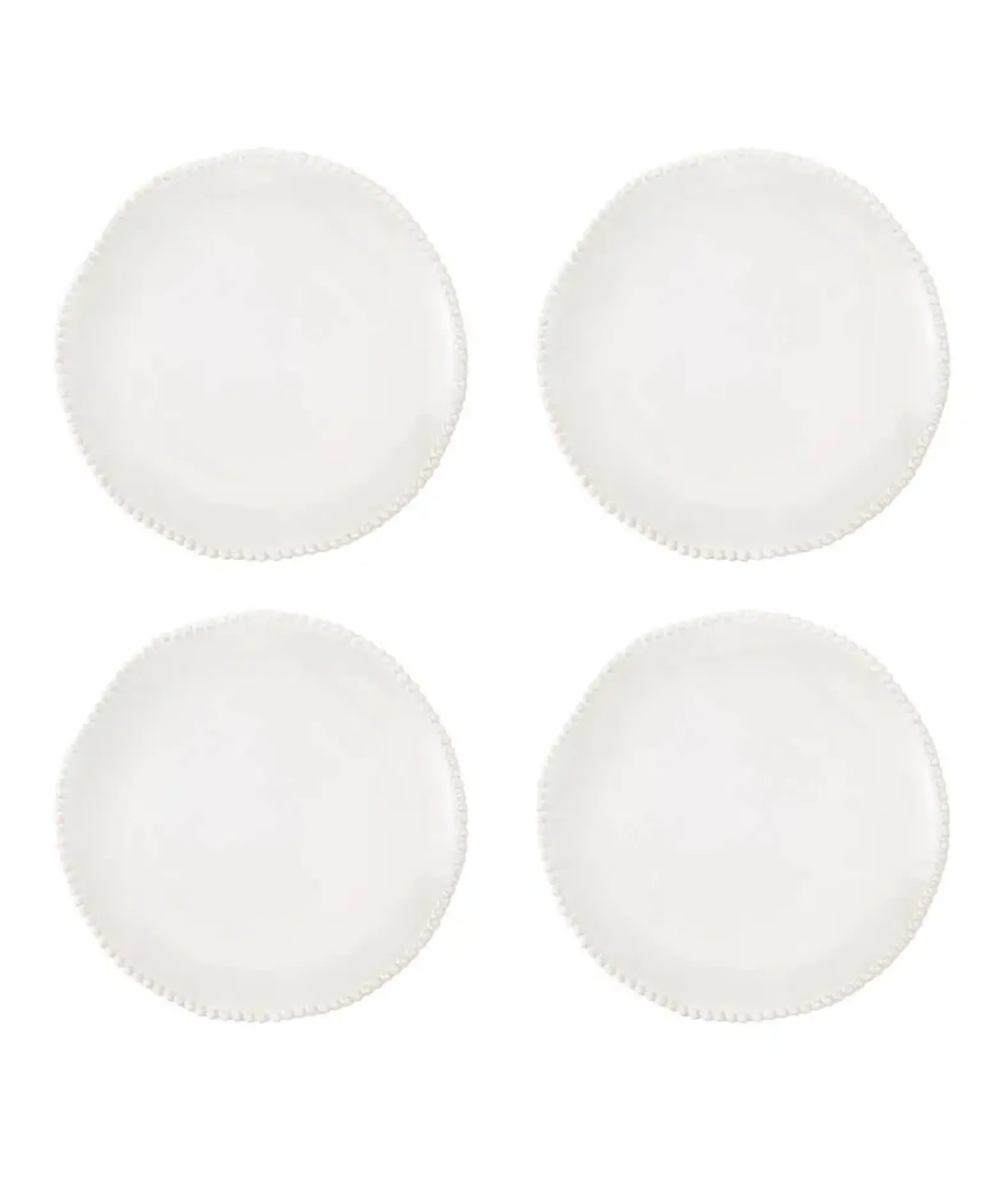 Set of 4 Organic Beaded Side Plates