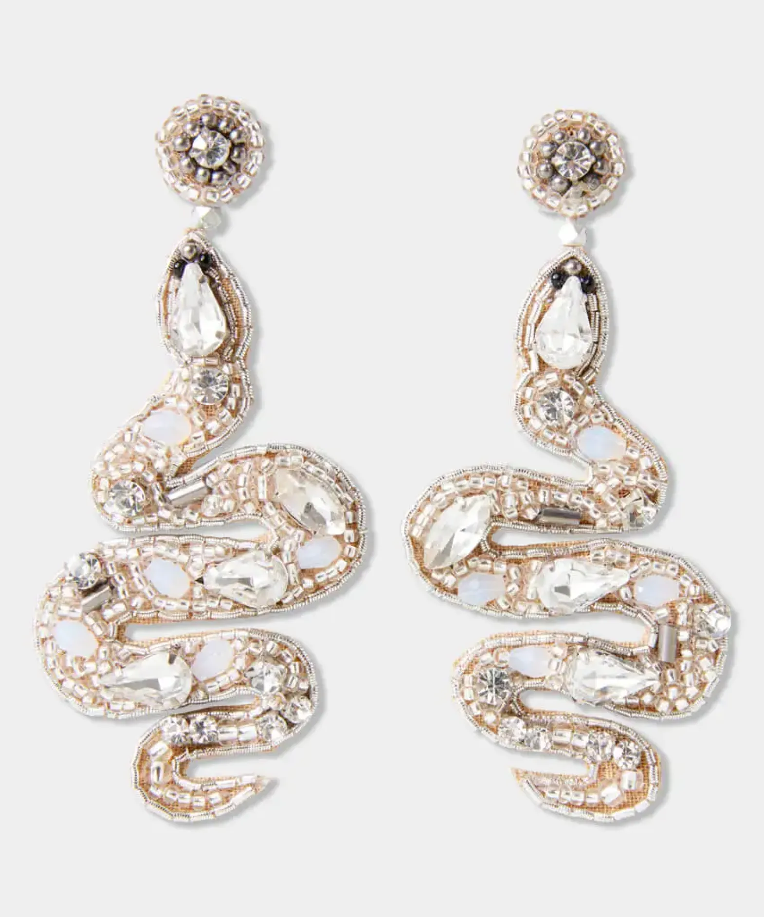 Slinky Beaded Snake Earrings