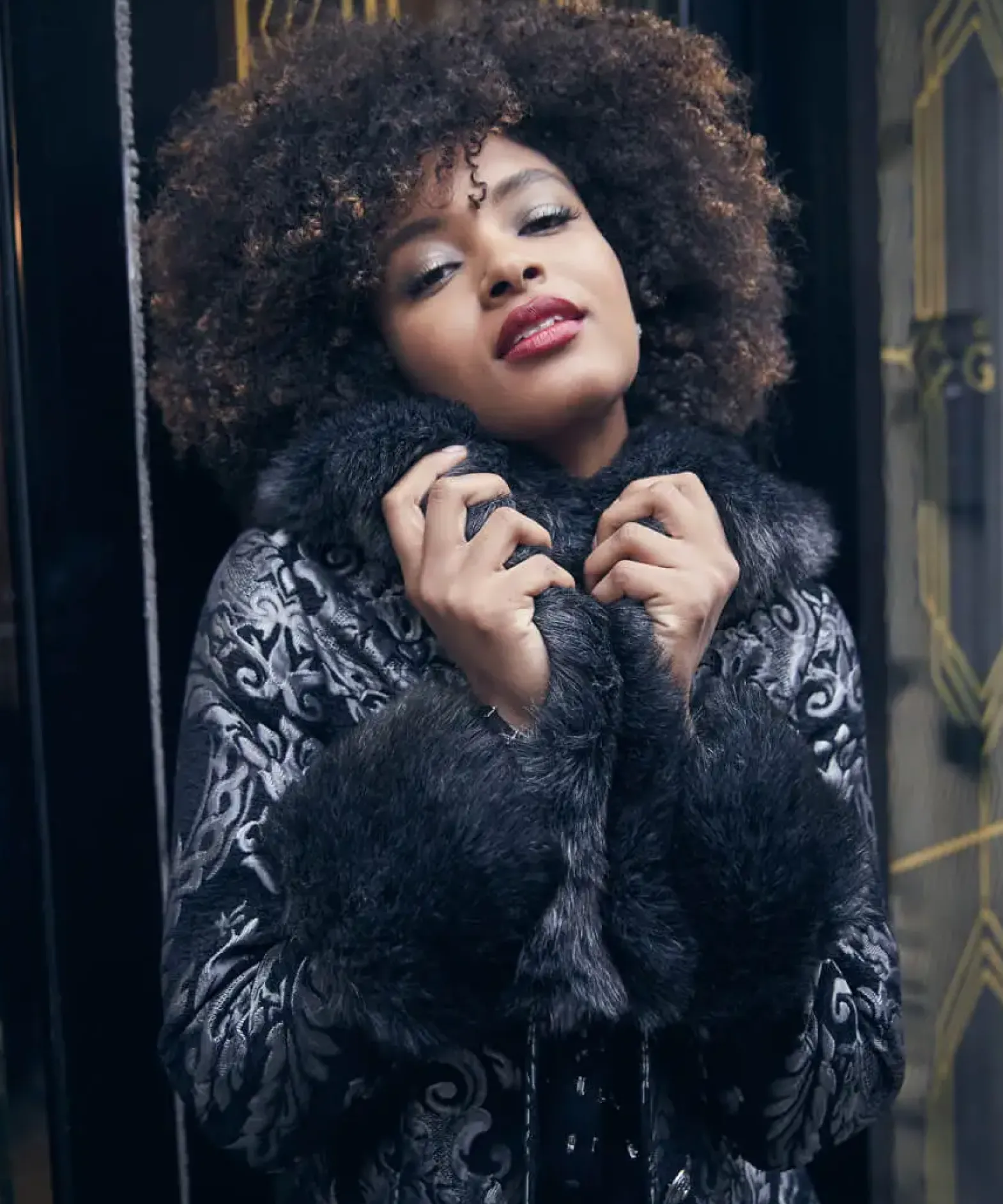 Statement Jacquard Coat