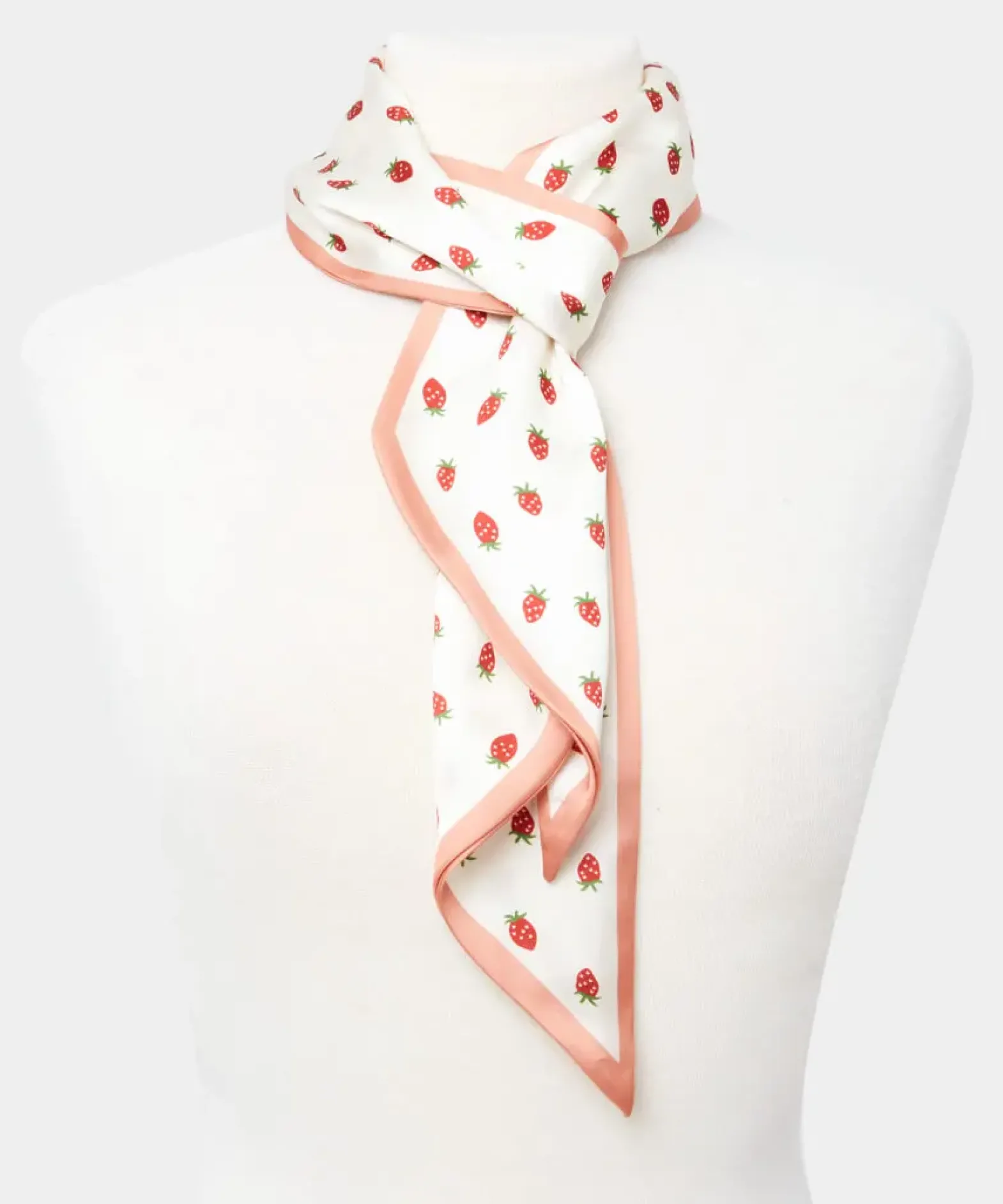 Strawberry Silky Scarf