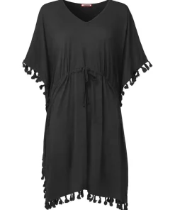 Tassel Trim Boho Beach Cover Up