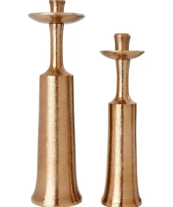 Top Hat Textured Bronze Candle Holder