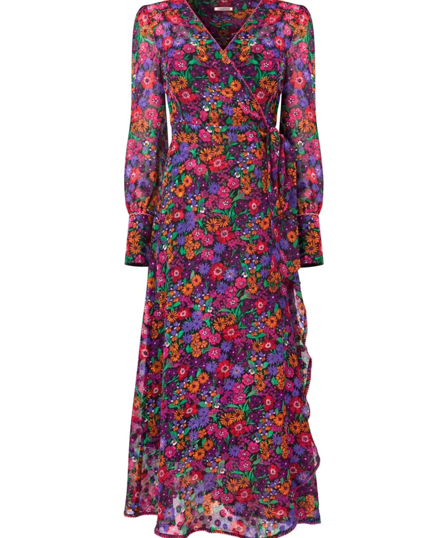 Vibrant Vibes Wrap Dress
