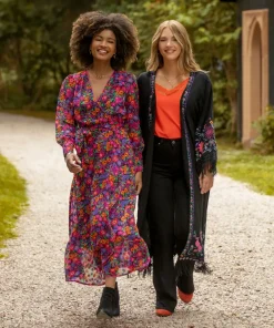 Vibrant Vibes Wrap Dress